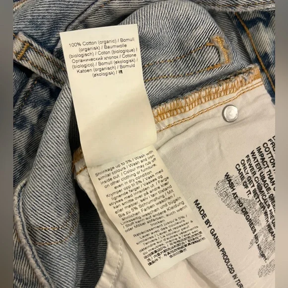 Ganni Light Blue Denim Stary Jeans - Picture 9 of 9